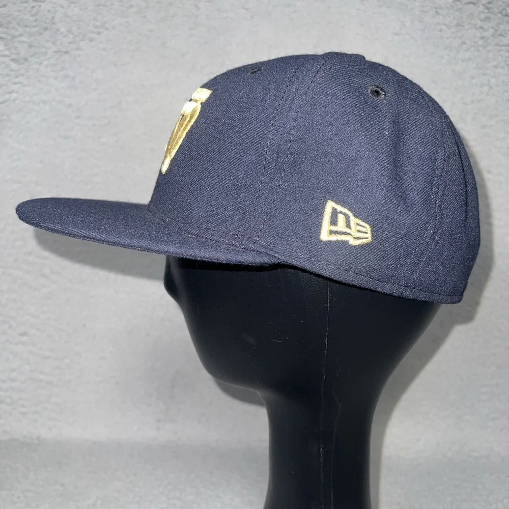 New Era 59Fifty Notre Dame Fighting Irish Hat Sz 7 Fitted Embroider Baseball Cap